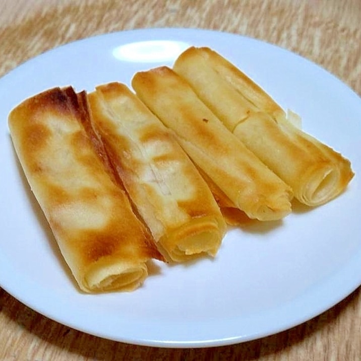 春巻の皮でバターシュガースティック